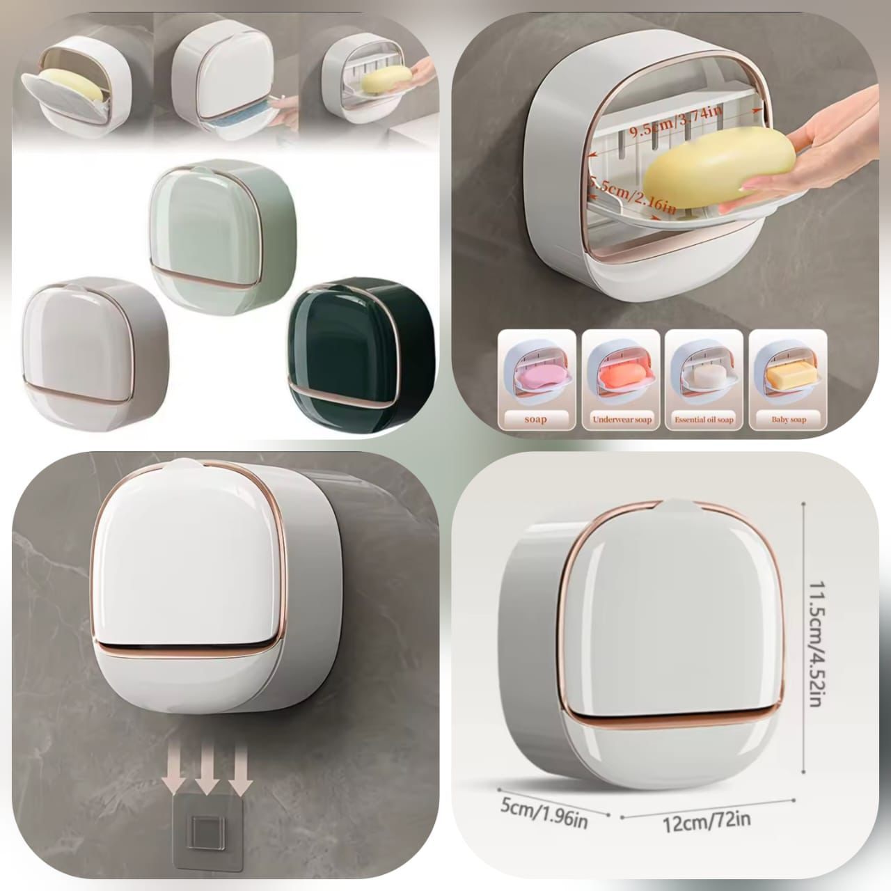 Wall Mounted Luxury Draining Soap Holder